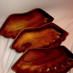 Set of three Wooden bowls